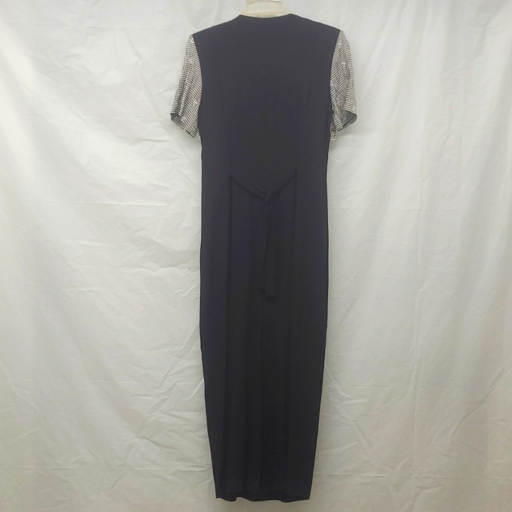 ๐ค Vintage Coquette Maxi Gingham Bolero Overlay Size 8 Mobwife Estate Collectio - Picture 6 of 14
